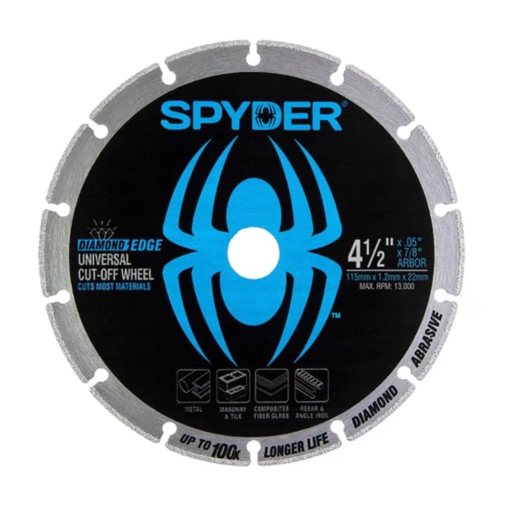 Spyder 14001 Diamond Edge Diamond 4.5-in Cut-Off Wheel