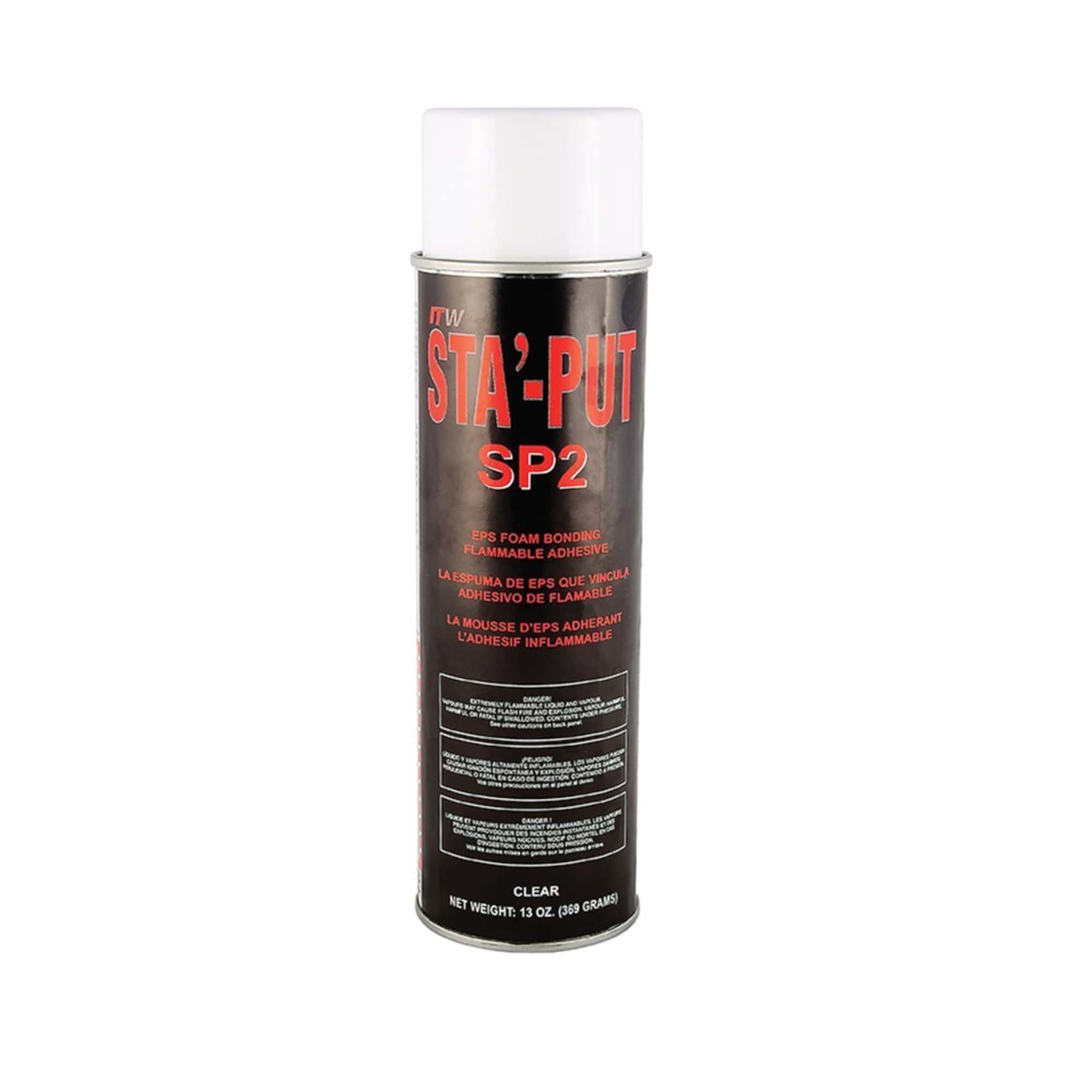 001-SP213ACC STA’-PUT II Spray Adhesive, 13 oz., Clear AP Products