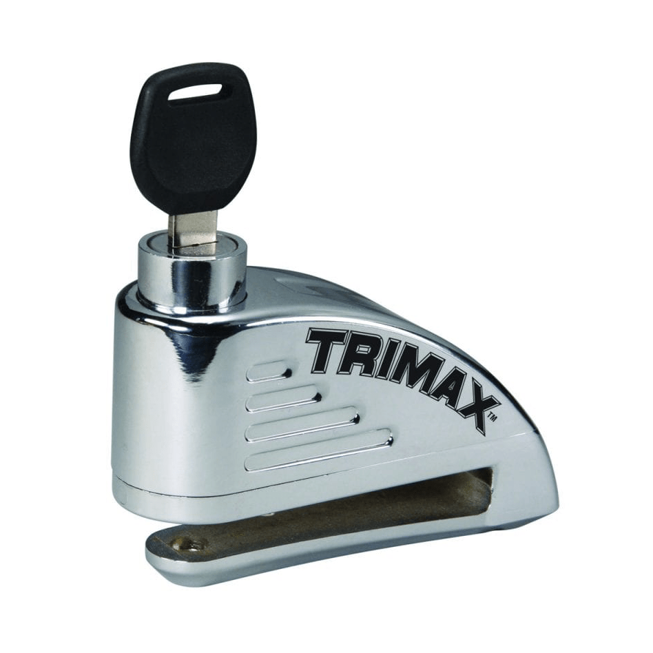Alarmed Disc Lock With 7mm Pin Chrome/Black - Trimax TAL88