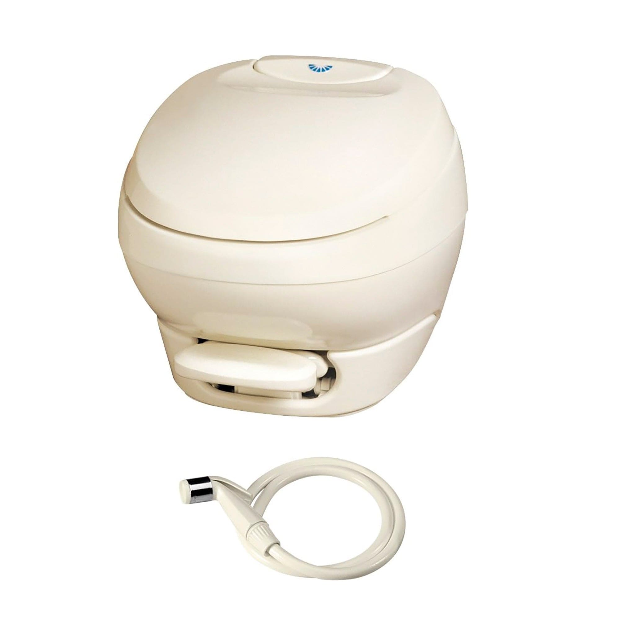 Aqua-Magic Bravura RV Toilet Pedal Flush with Water Saver , Parchment - Thetford 31121