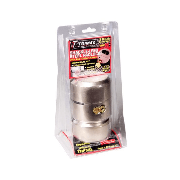 Internal Shackle Lock for Trailer Doors / THSP2C Hasp (3 Pack) - Trimax THP3XL