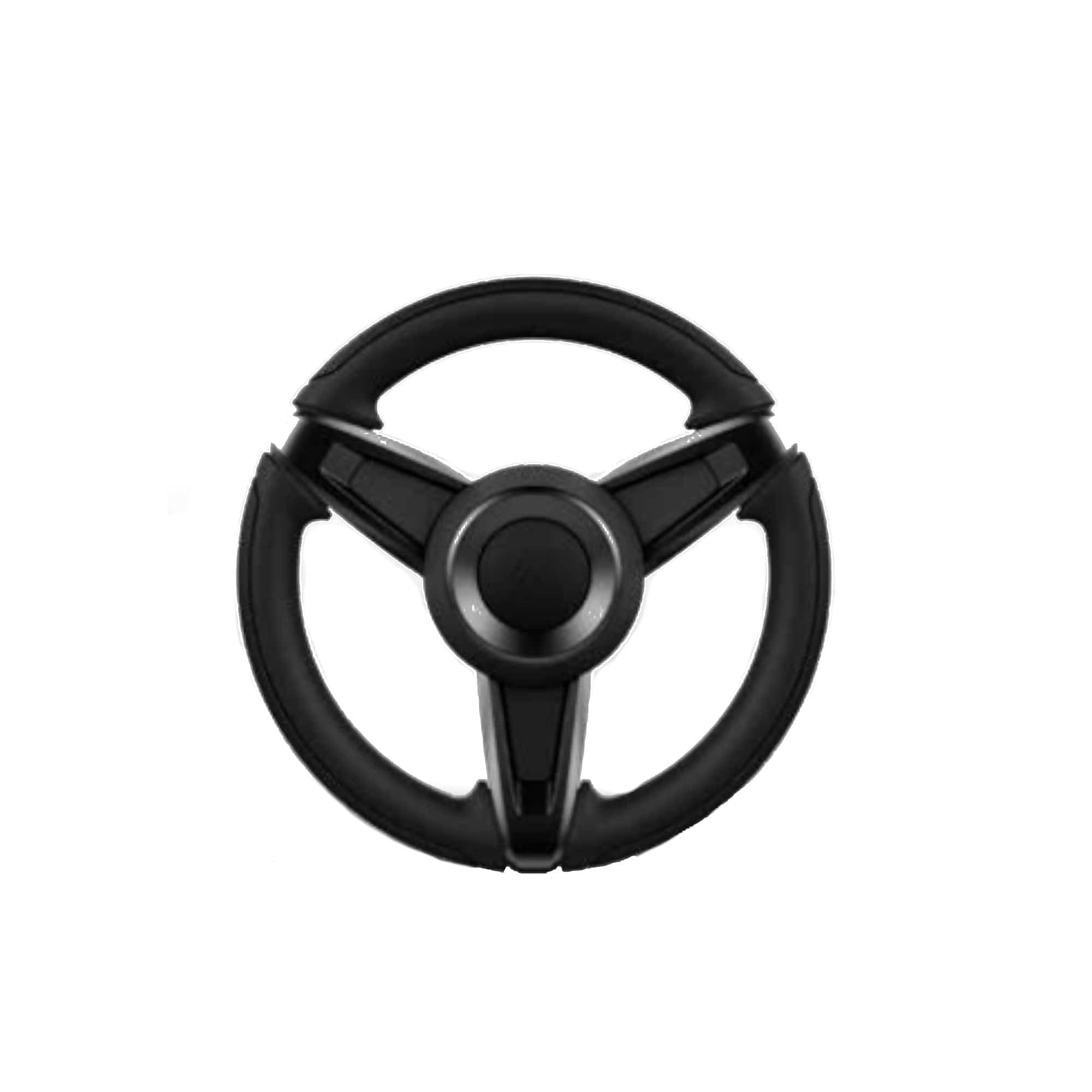 Soft Touch Grip Steering Wheel 13.8 in. Black Grip / Matte Titanium Insert Uflex V19 B/MT