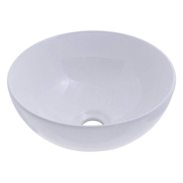 Half Sphere Vessel- Smooth Porcelain, 12 1/2" Diameter, 1 3/4" Drain (White) Ambassador Marine V28-1502-WH-R