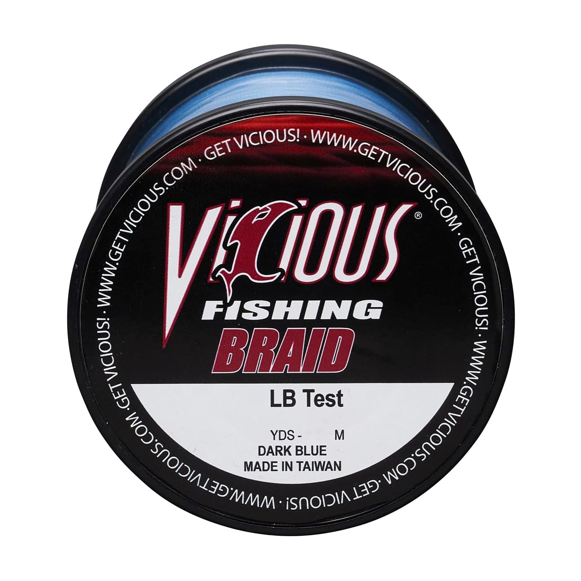 Vicious Fishing BBB Standard Braid Fishing Line Hi Vis Blue - 1500 Yards