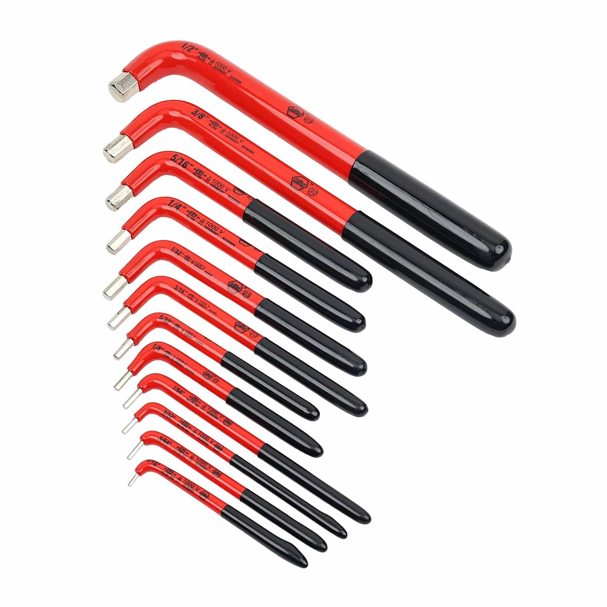WIHA Tools 12 Piece Insulated Hex L-Key Set  13694