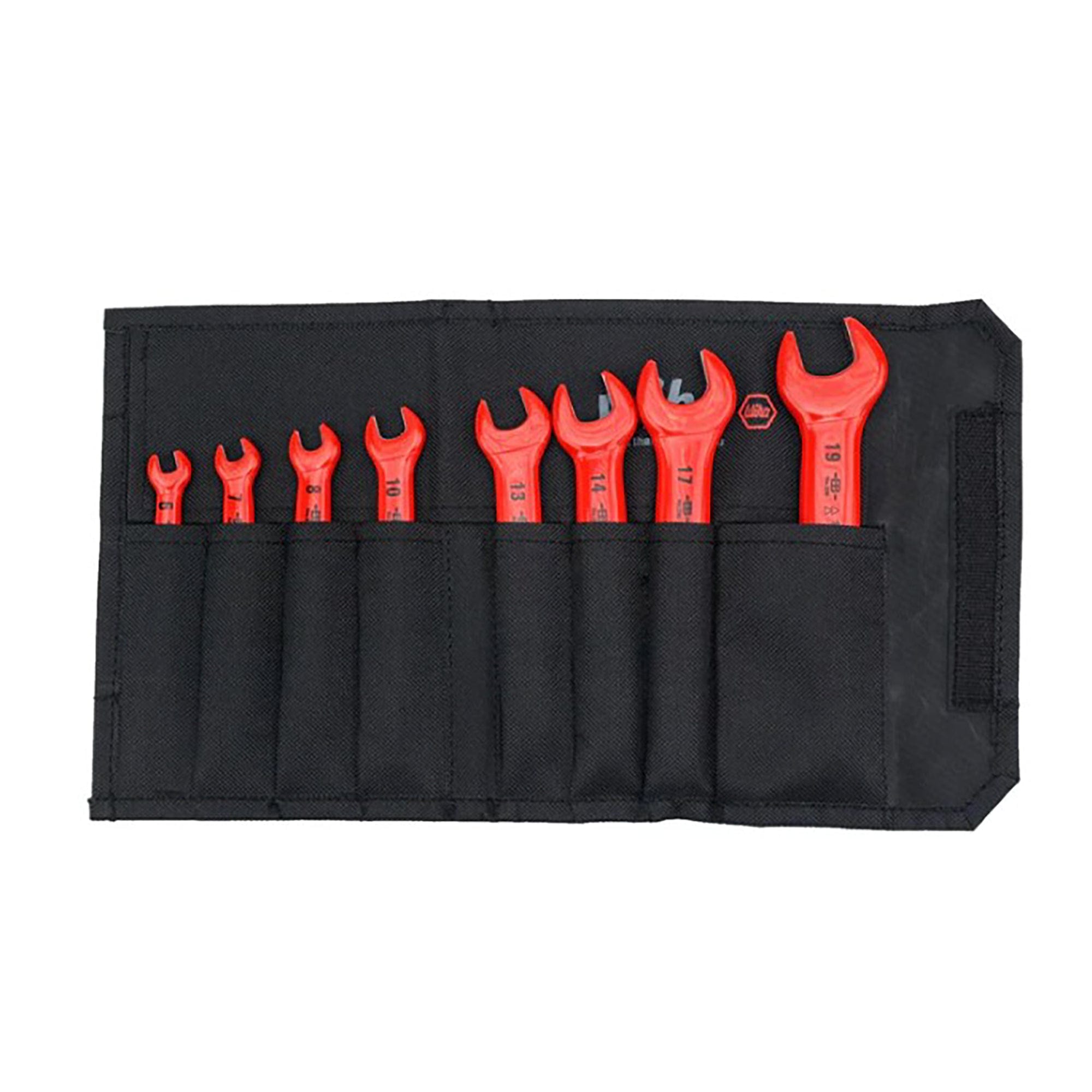 8 Piece Insulated Open End Wrench Set Metric 20093 Wiha Tools