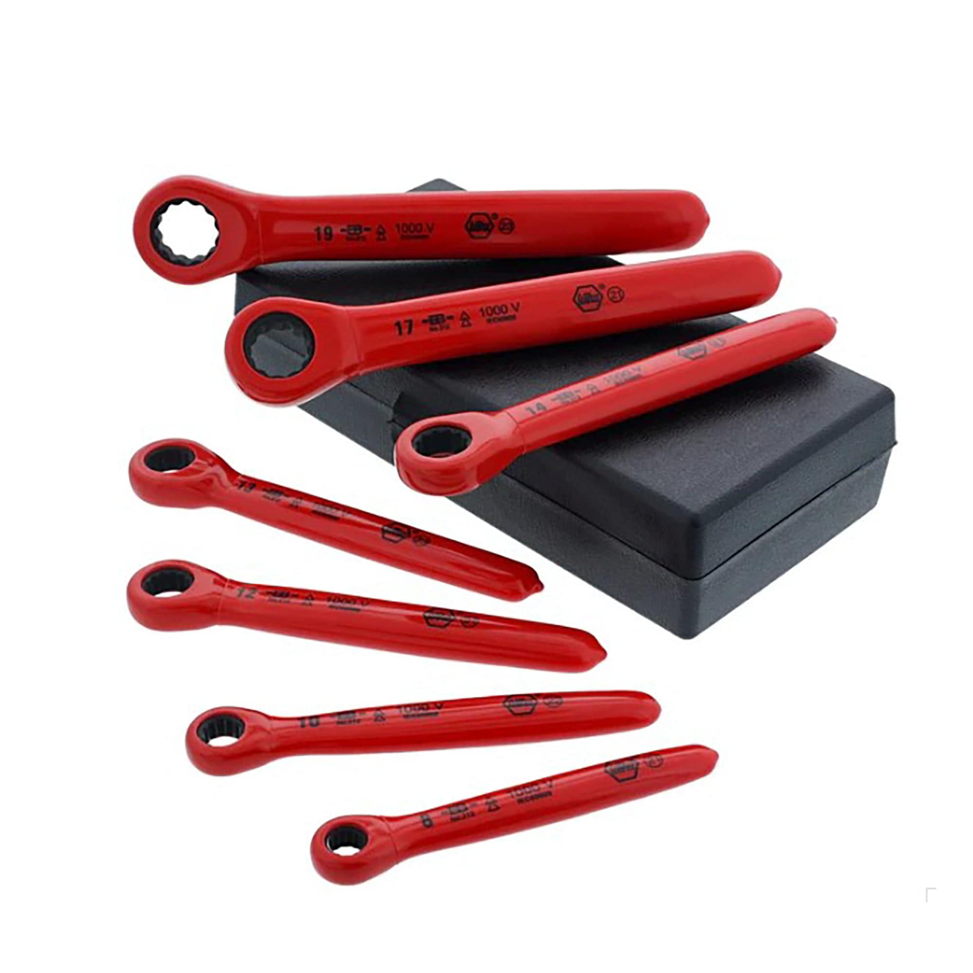 WIHA 7 Piece Insulated Ratchet Wrench Set - Metric - 21290