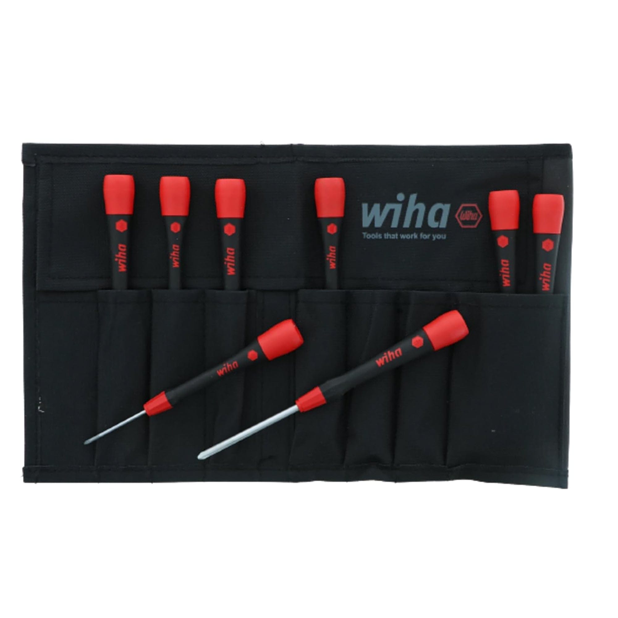 WIHA 8 Piece PicoFinish Slotted and Phillips Screwdriver Set - 26193
