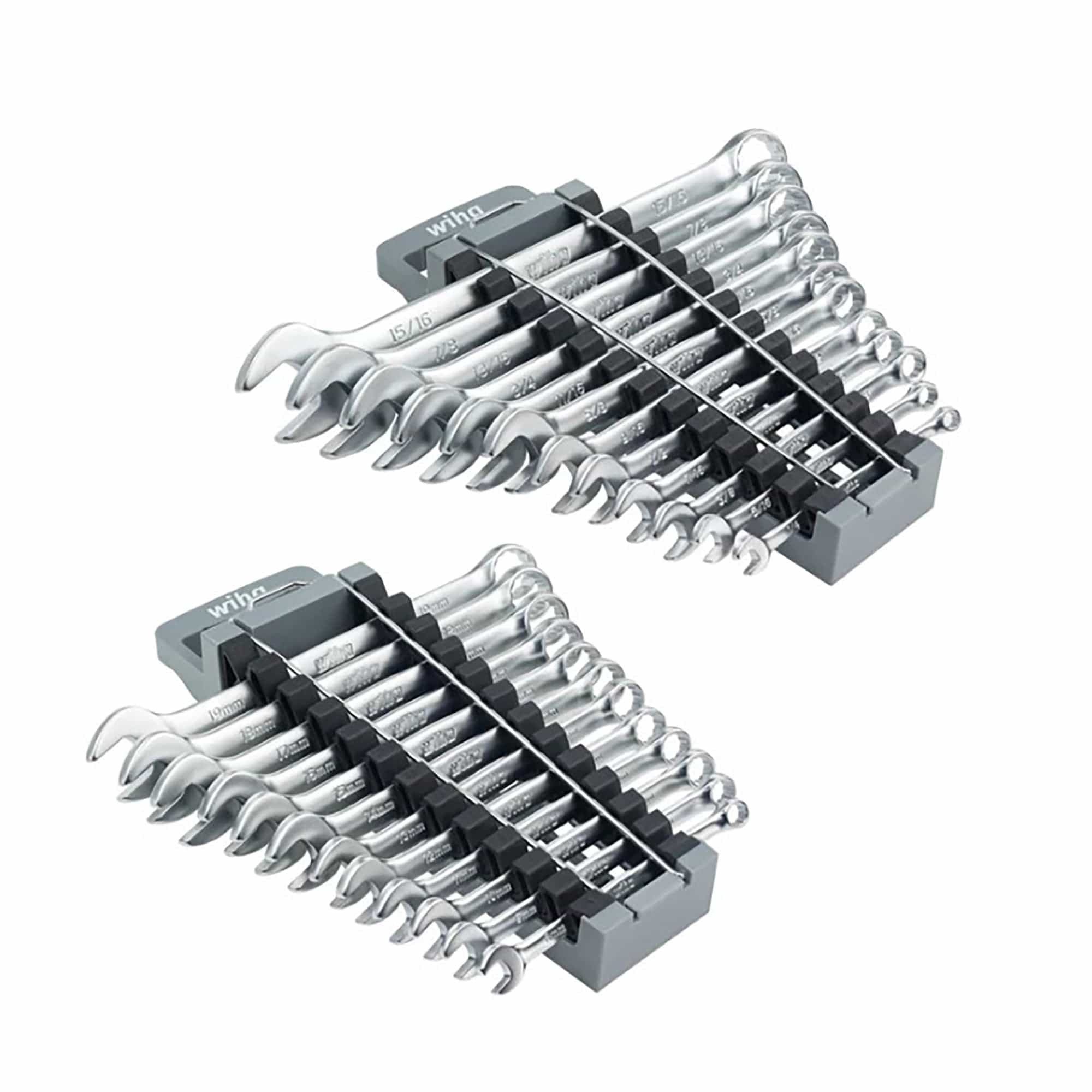 24 Piece Combination Wrench Set Metric and SAE 30495 Wiha Tools