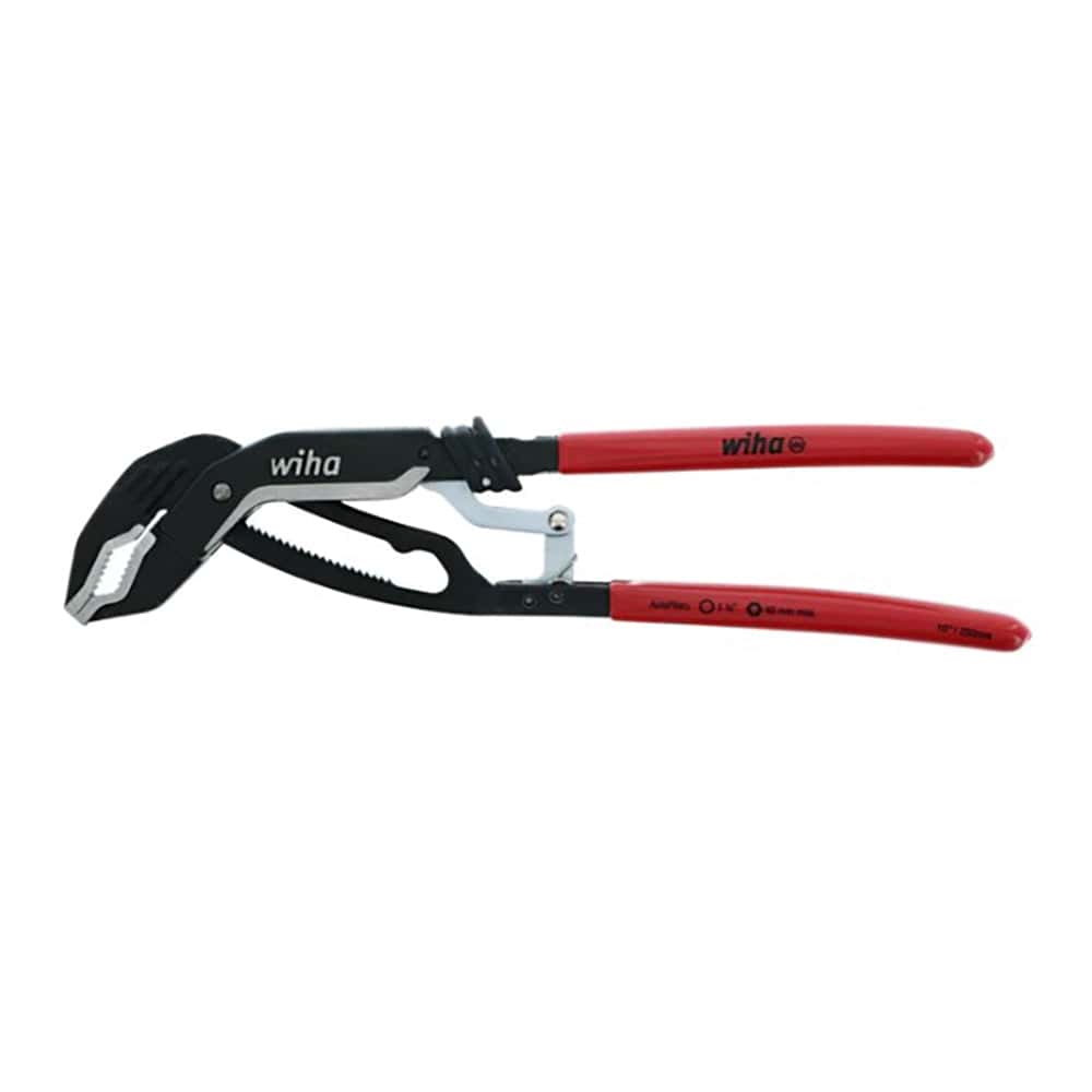 Wiha Tools 32637 10 Inch Classic Auto Grip V-Jaw Tongue and Groove Pliers 10"