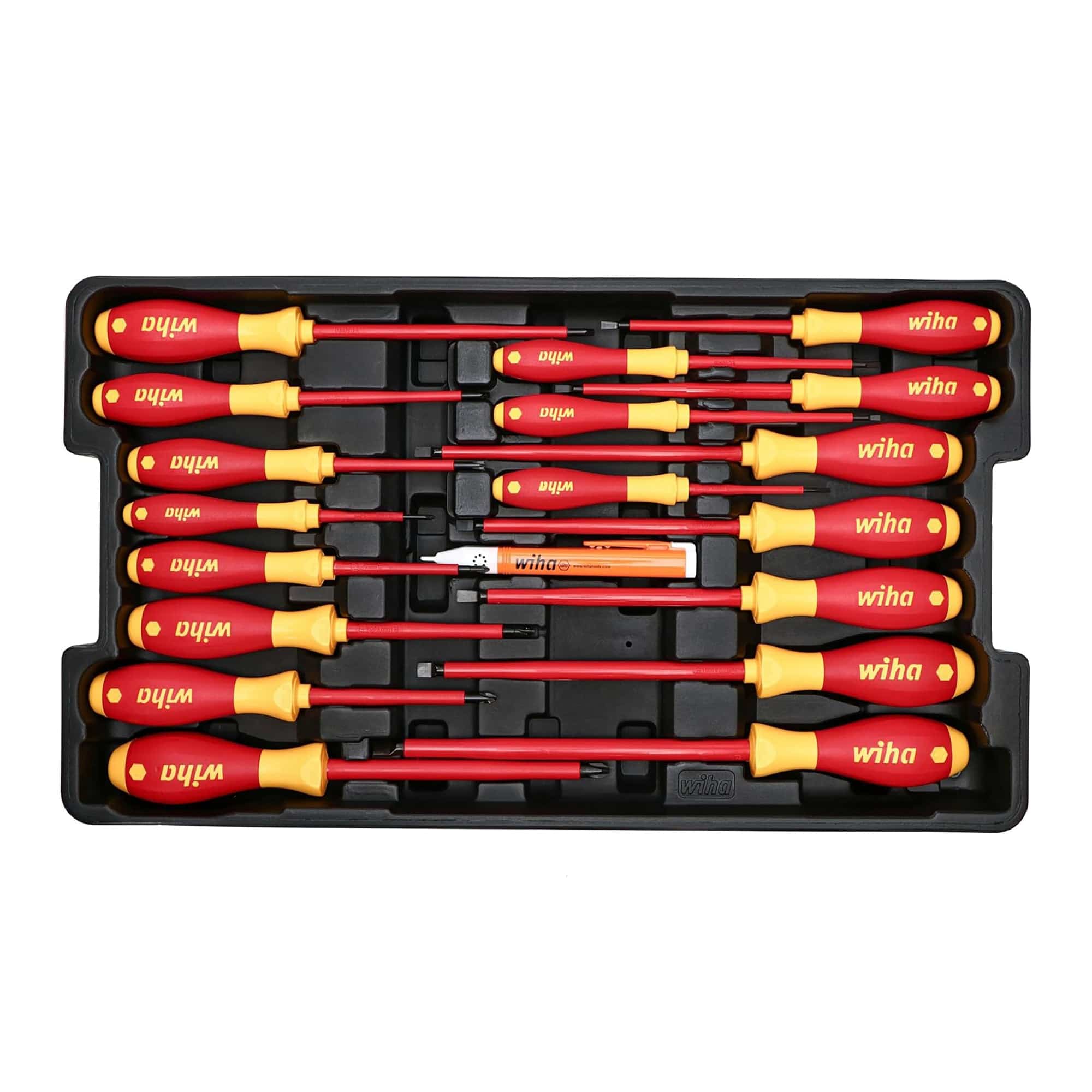 80 Piece Master Electrician's Insulated Tools Set In Rolling Hard Case Wiha Tools 32800