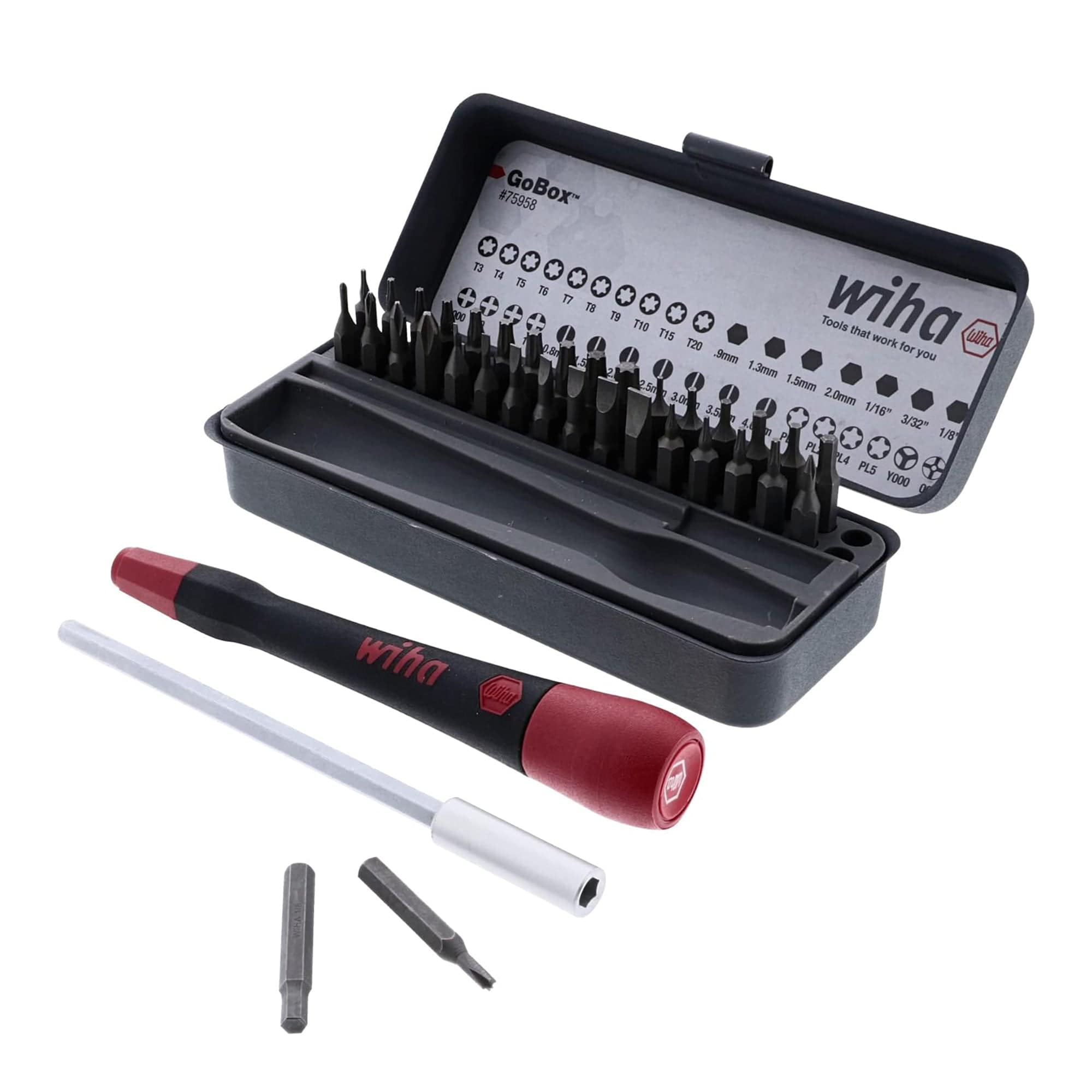 36 Piece Go Box Microbits Set Wiha Tools 75958