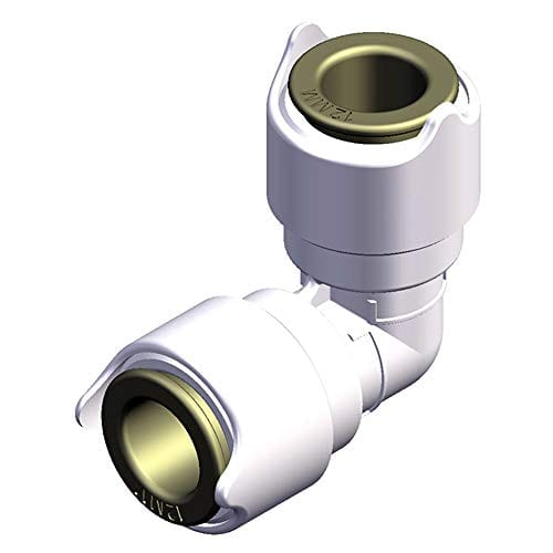 Whale 15 mm Female Quick Lock 90° Plastic White Elbow WX1503B