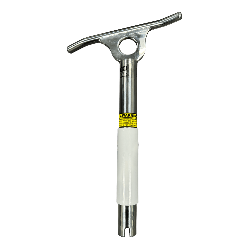 Portable Cleat, Rod Holder, 15 Deg. Polished SS Taco F16-0861POL-1