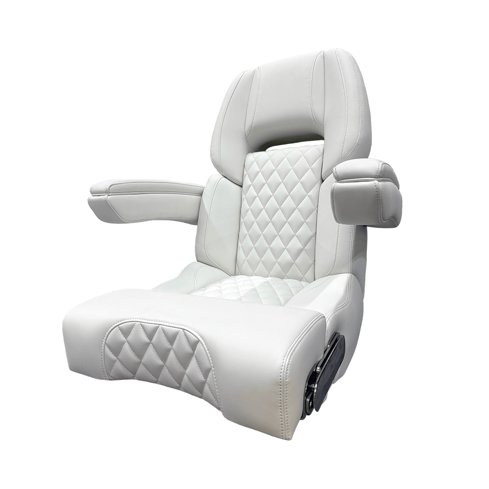 Skyway Deluxe Helm Chair 25" Without Teak Taco Marine HA17-25-WHT