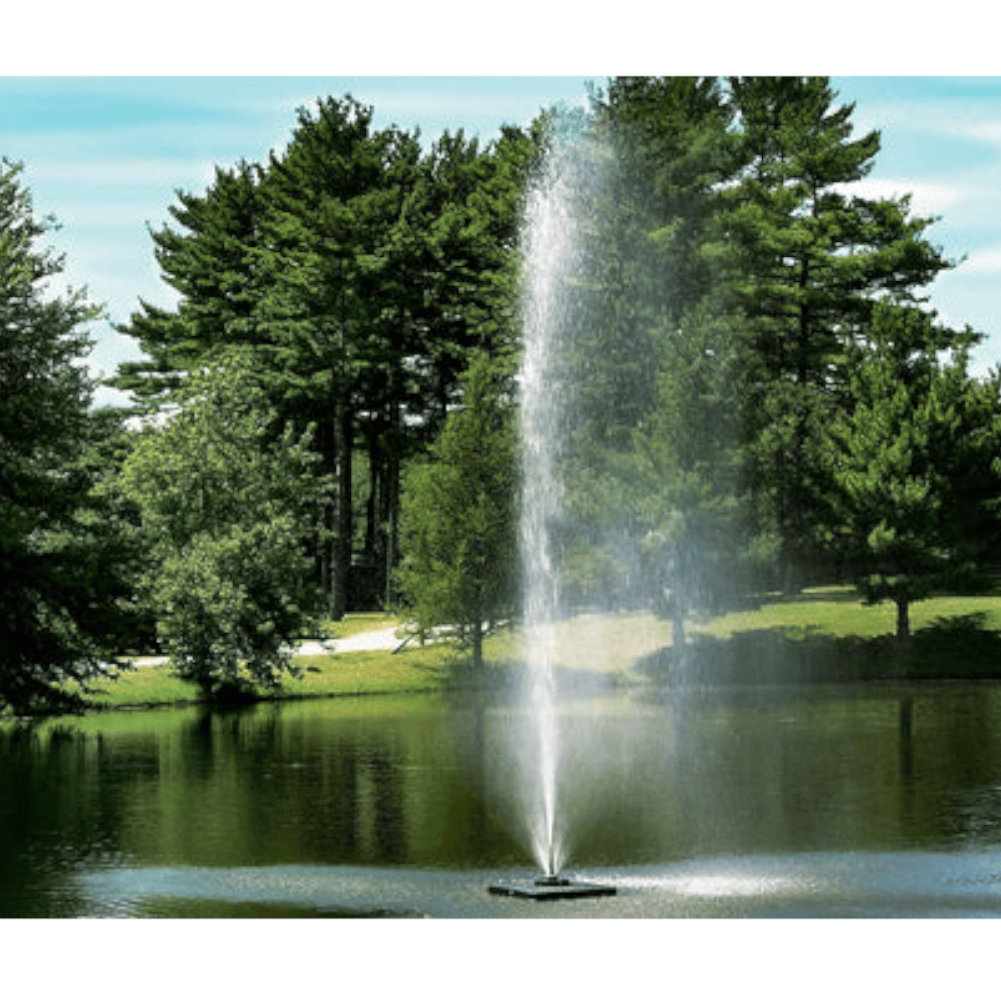 Jet Stream Fountain, 1 Hp 230 V, 100 Ft 12-2 Scott Aerator 13556