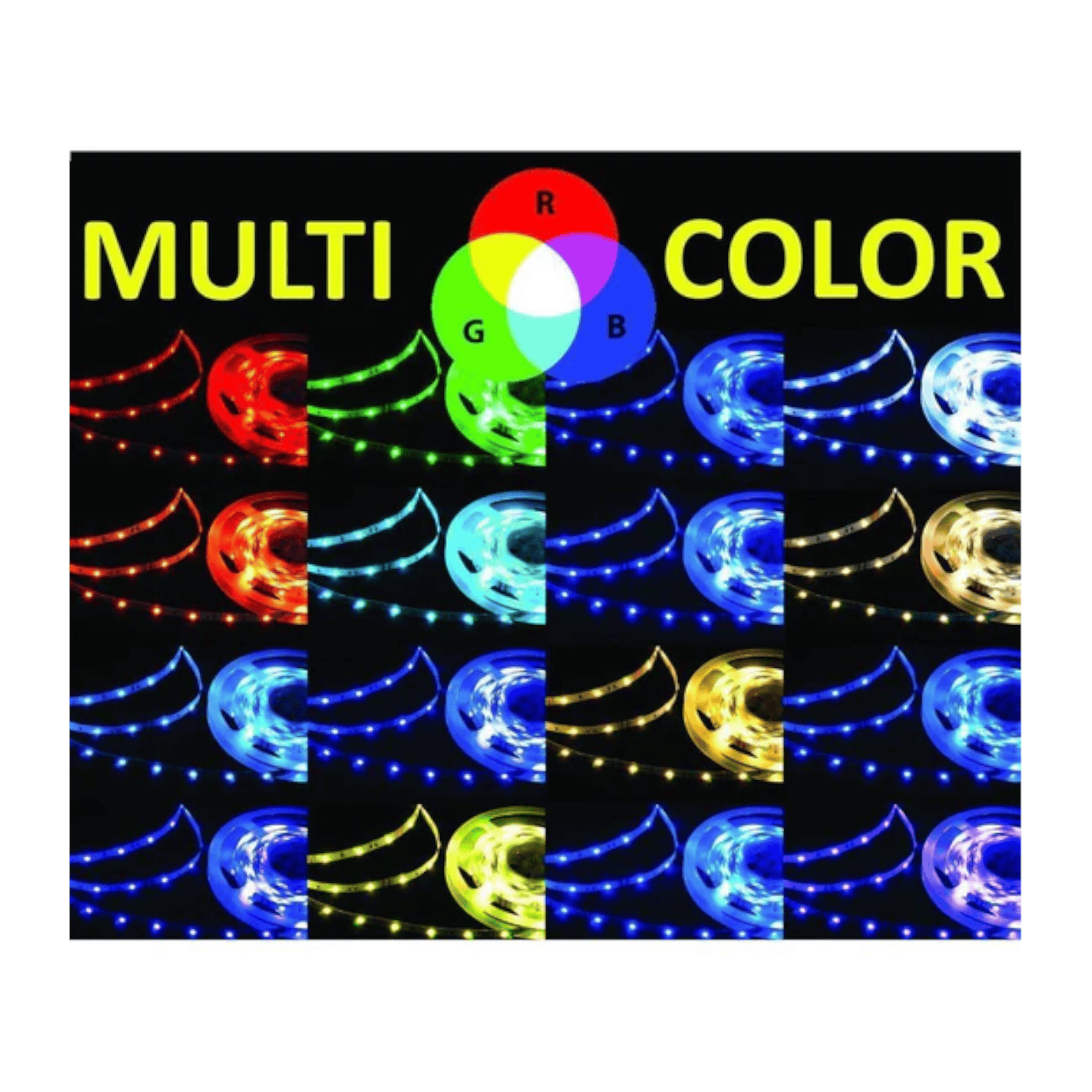Pontoon Boat Under Deck LED Kit RGB/Remote 7.5m/25ft LED-PBDK25RGB-DP