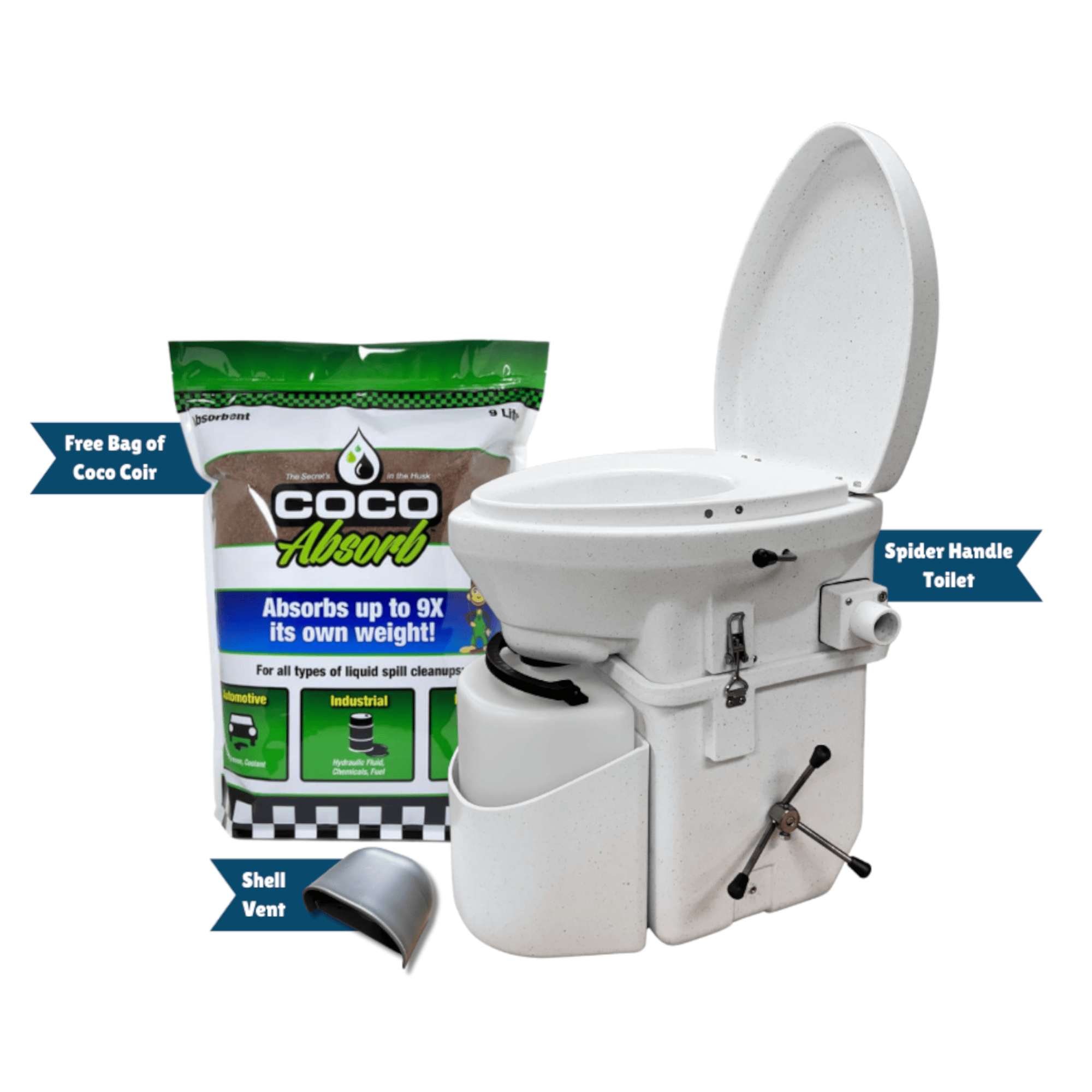 Vehicle Kit with Nature's Head Spider Handle Toilet