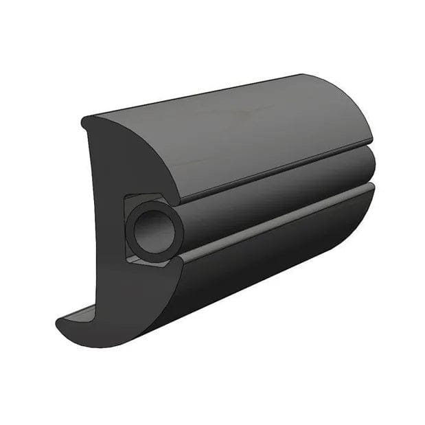 Taco Marine Flexible Rub Rail, Black 70’ Coil V11-4014BKA70
