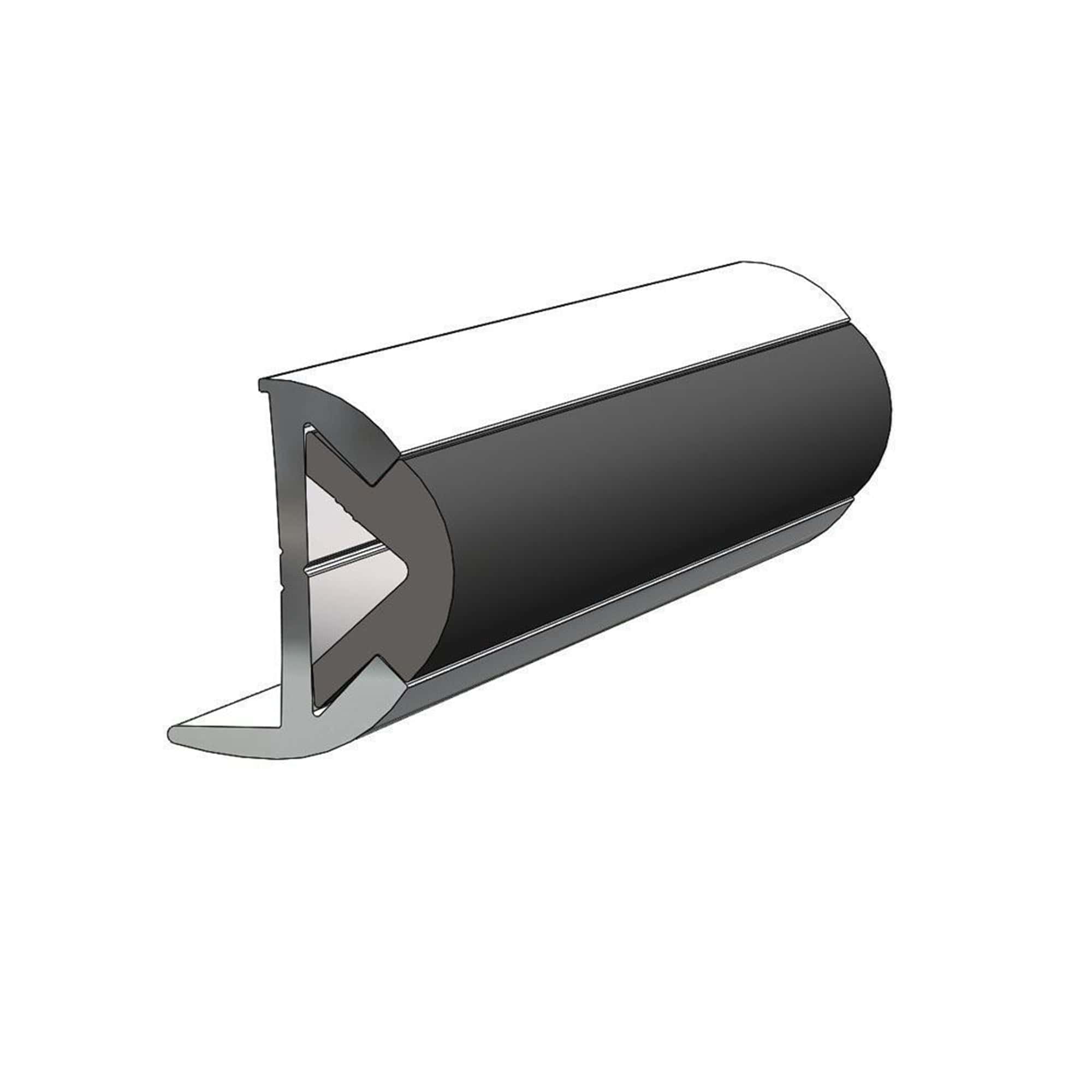Taco Rub Rail Flexible Vinyl 1" Insert, 200', Black