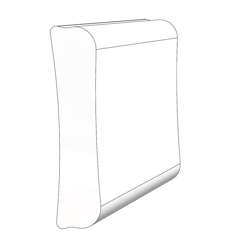 Taco Rigid Rub Rail Rectangle White 20’ V21-9940WHA20