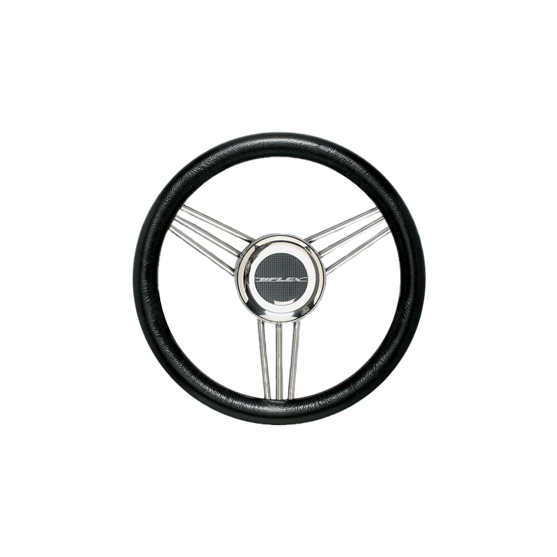 Uflex V25B Ultraflex Soft Poly Grip Steering Wheel Black 13.8”