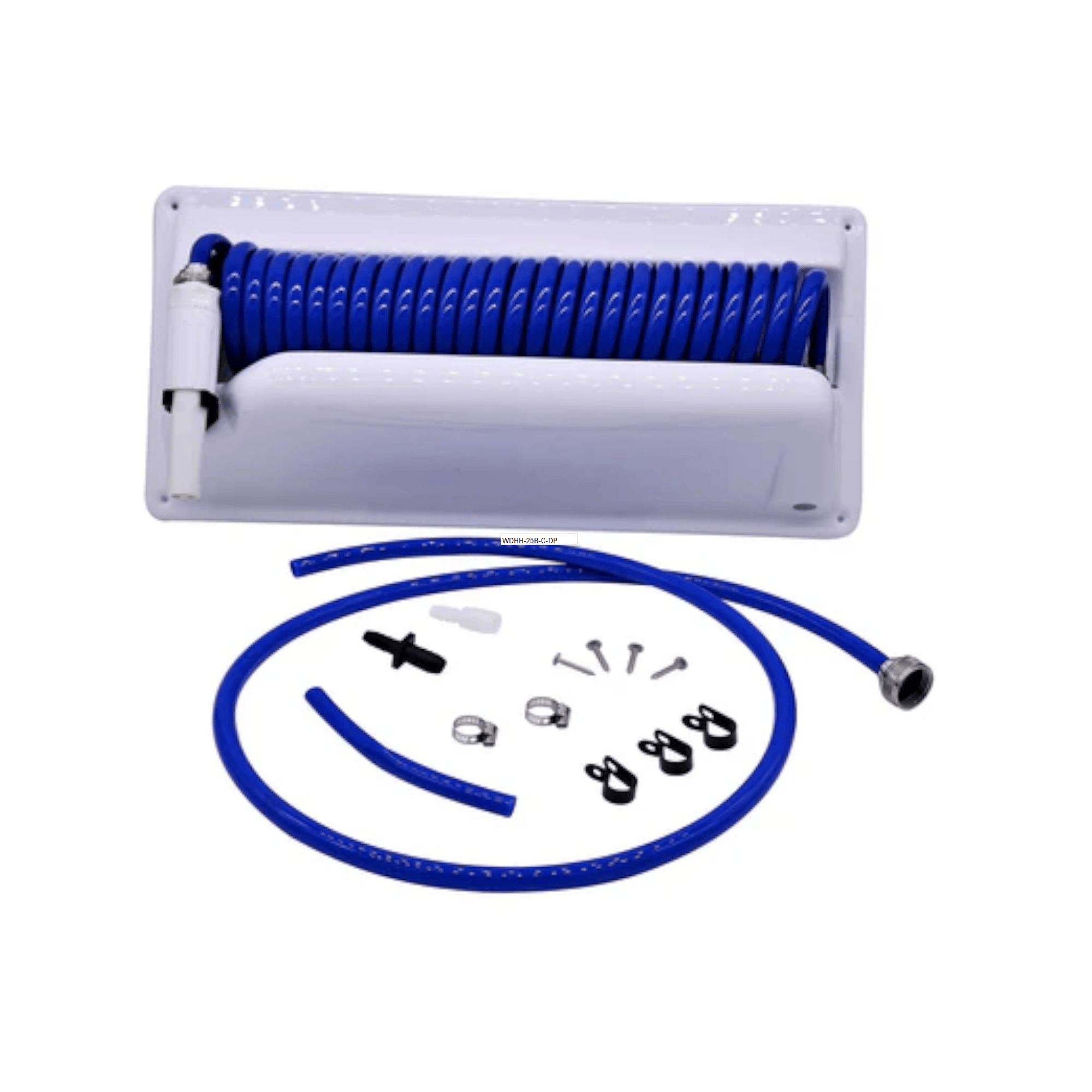 25' Washdown Hose Holder/Straight Nozzle - Blue TH Marine WDHH-25B-C-DP