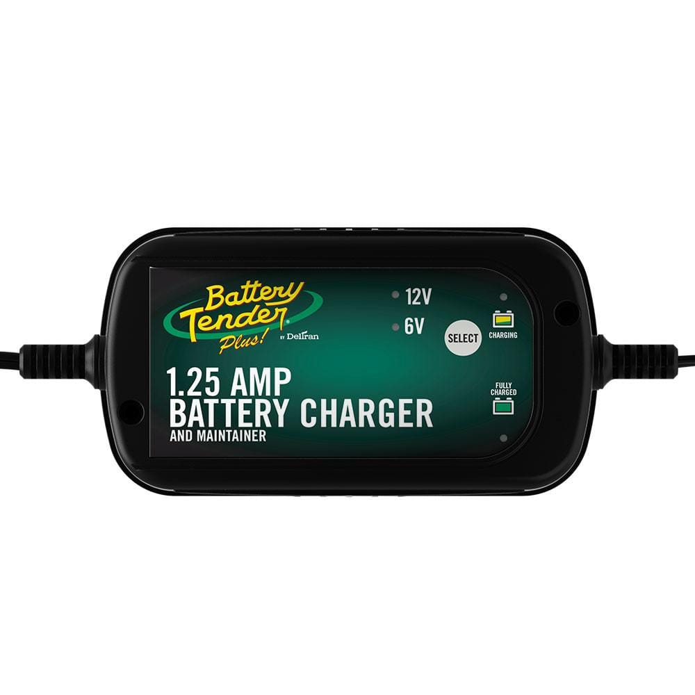 Battery Tender 022-0211-DL-WH 6V/12V, 1.25A Selectable Battery Charger