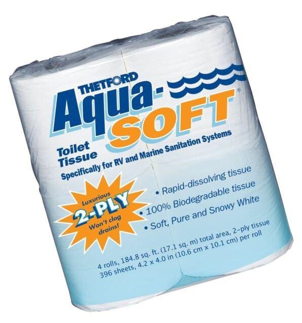 Thetford 03300 Aqua-Soft Toilet Tissue 4-PK