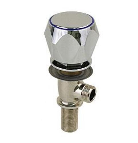 Scandvik 10091P Chrome Knob Compact Shower Tap