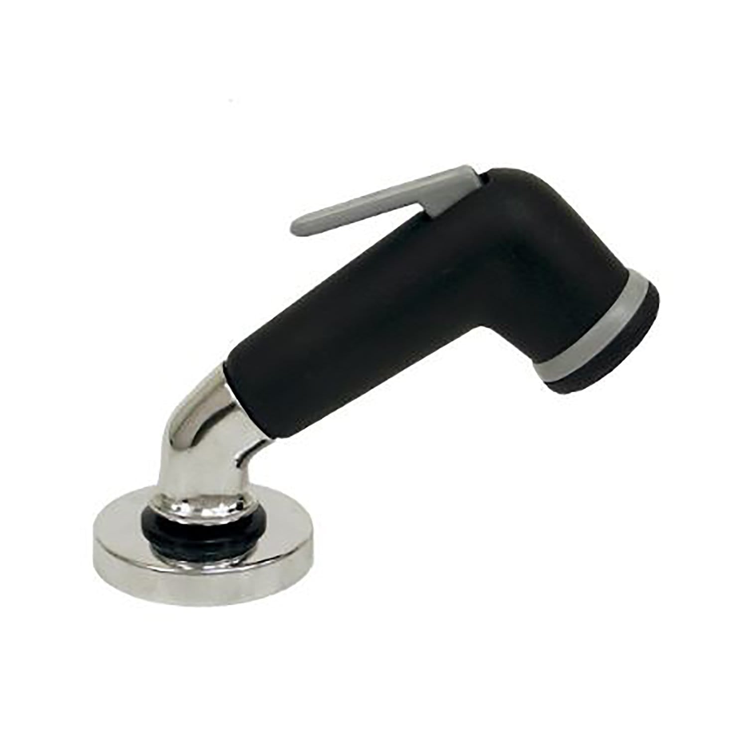 Scandvik 10192P Black Elbow Sprayer With 5' Chrome-Flex Hose