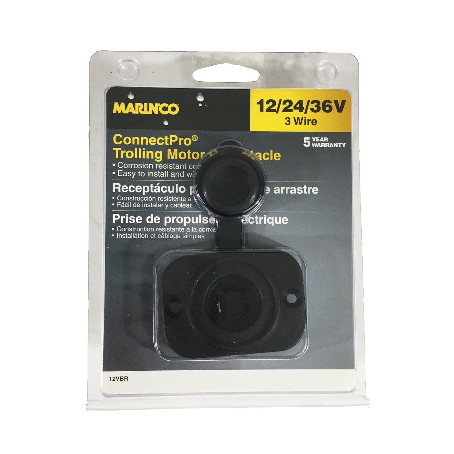 Power Products Marinco 12VBR 3-Wire ConnectPro Receptacle