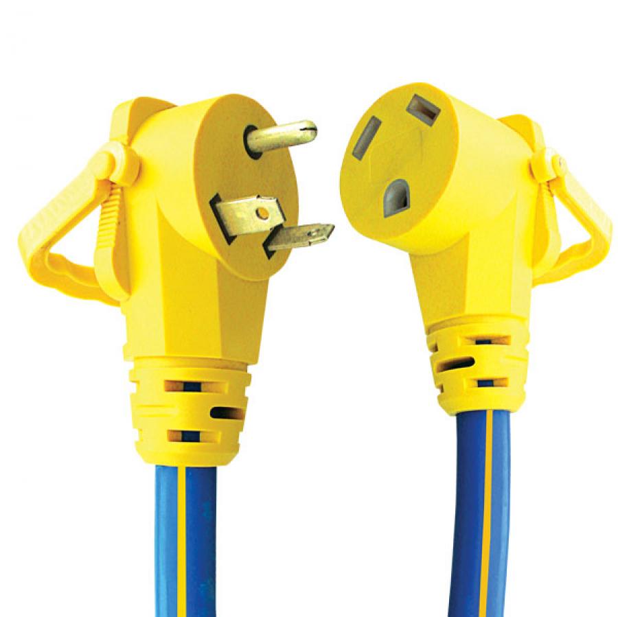 Voltec 16-00507 RV Extension Cord W/ E-Zee Grip 15' 30A
