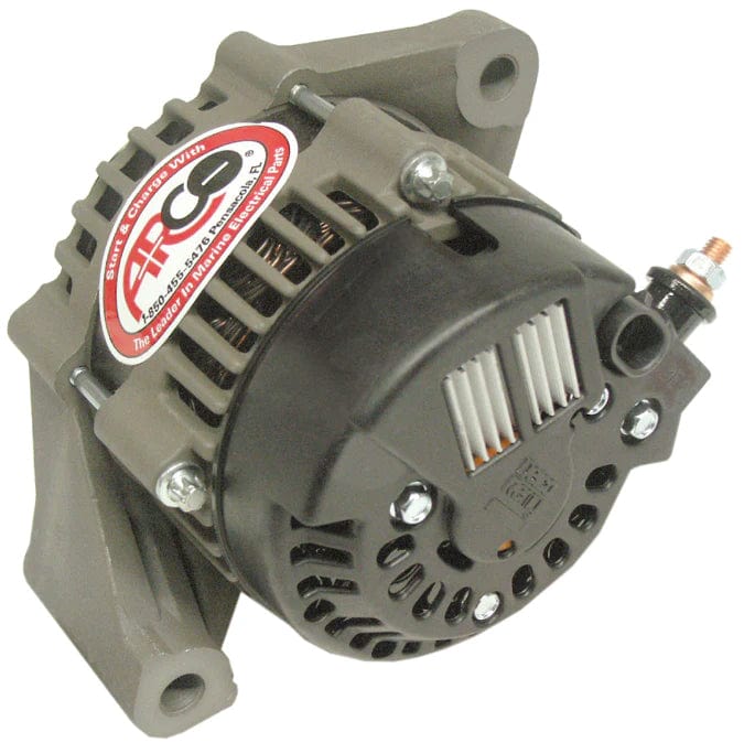 Arco Marine 20840 Replacement Alternator, 12V, 50A, Internal Fan, Serpentine Pulley, 2.5L Mercury