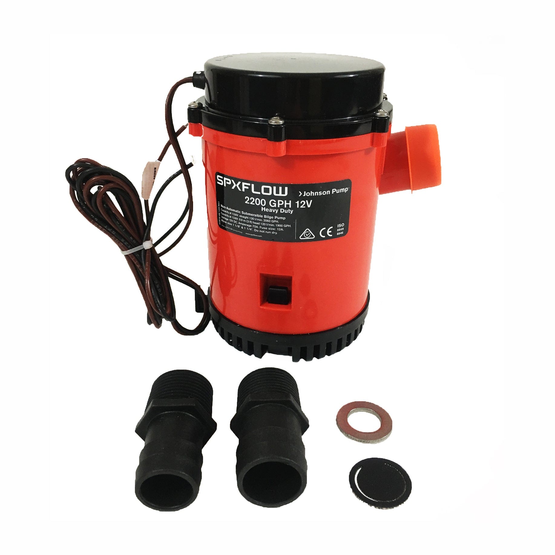 Pompa Di Sentina 12V 1100GPH Per Barche - Automatica, Bassa, Con Scarico A 360 Gradi - Foto 6