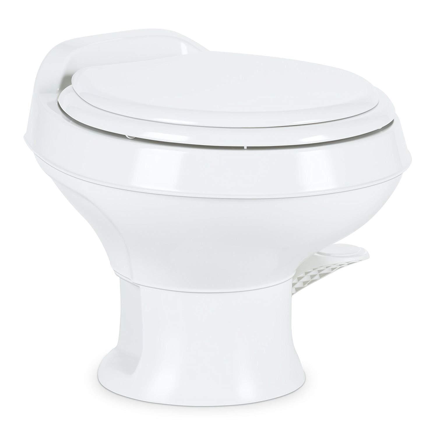 Dometic 302301771 300 Series White Low Profile Toilet with Hand Spray