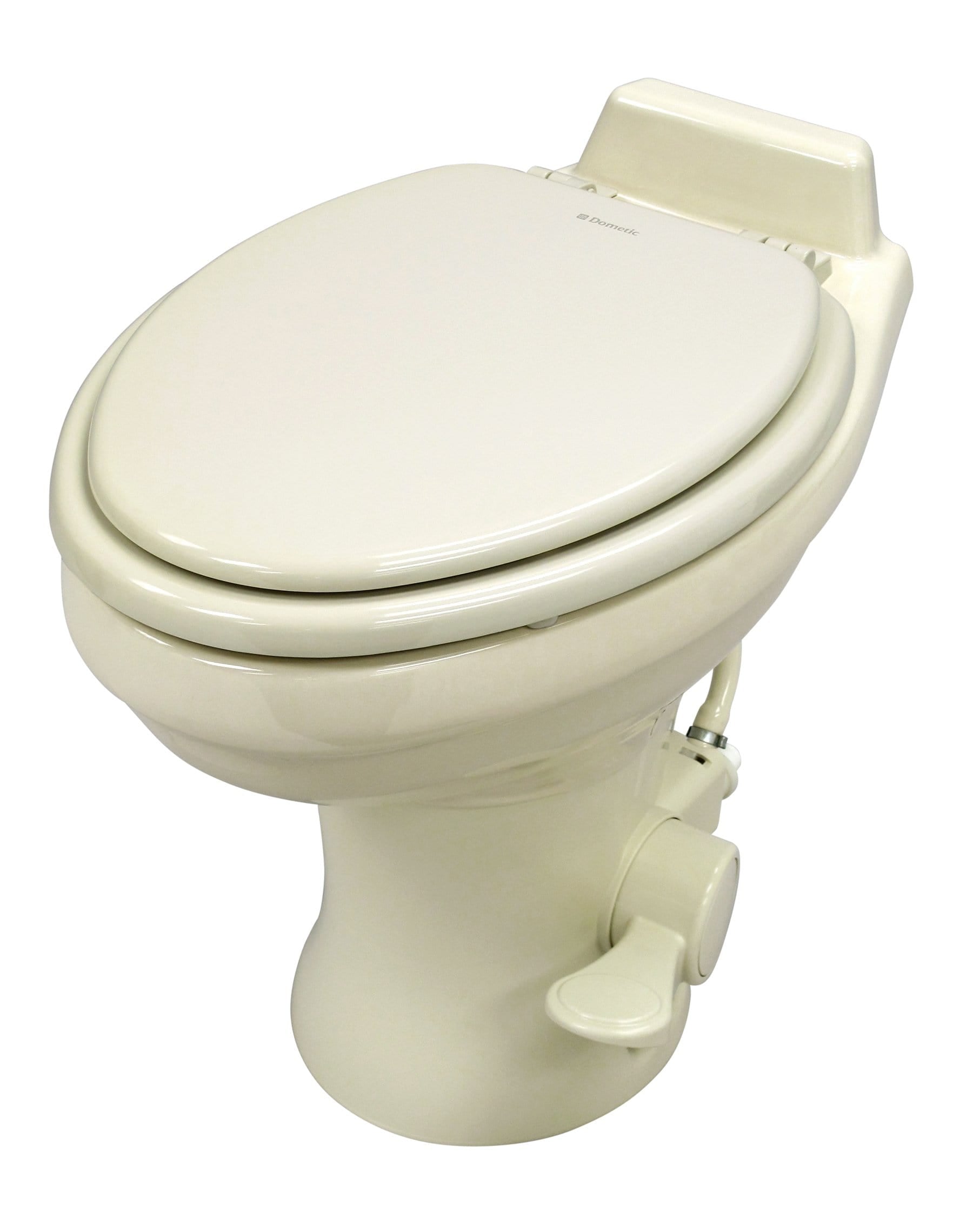 Dometic 302320183 320S Bone Color Standard Height Gravity Flush Ceramic Toilet With Hand Spray