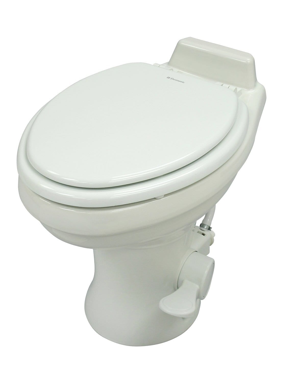 Dometic 302320181 320S White Standard Height Gravity Flush Ceramic Toilet With Hand Spray