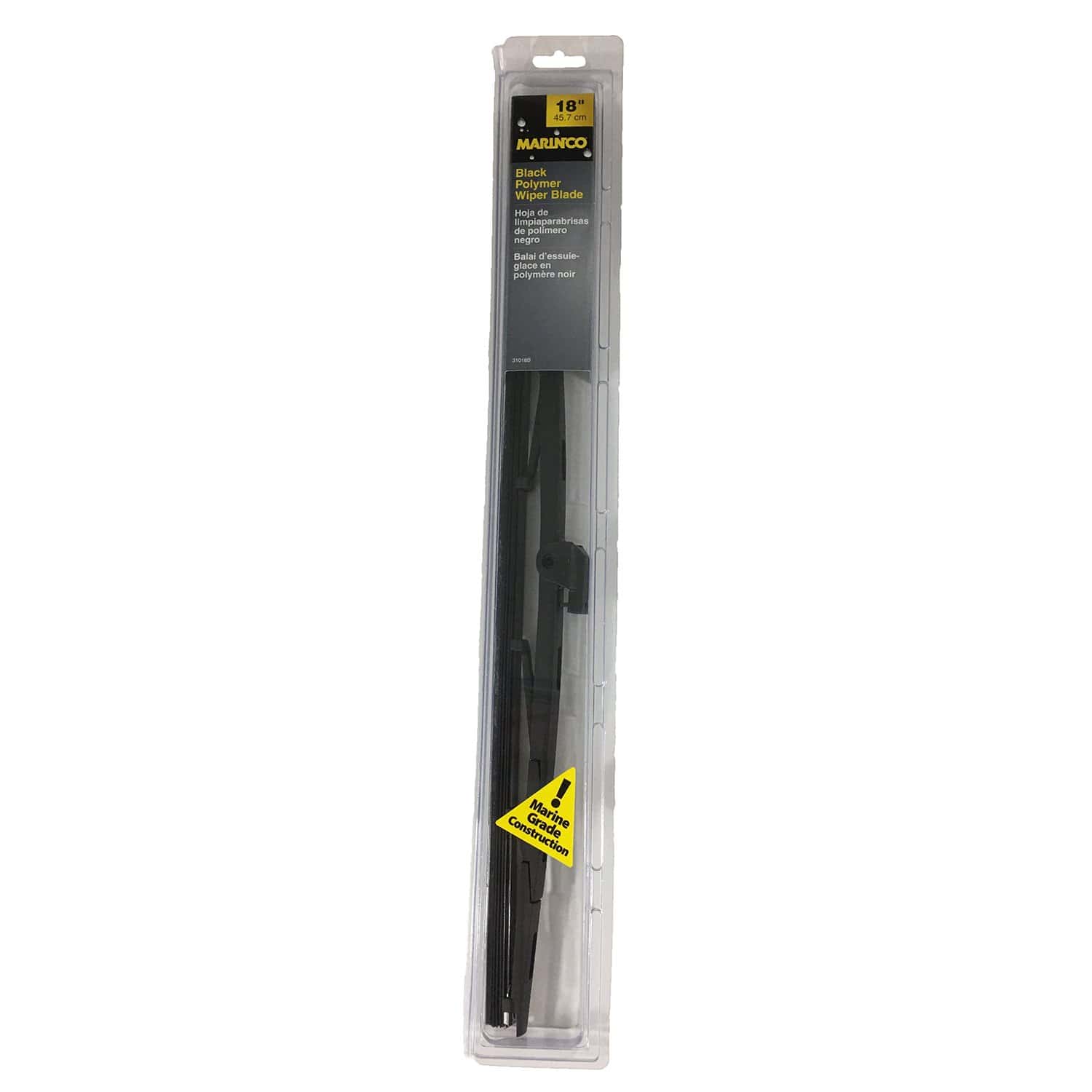 Power Products Marinco 31018B Black Polymer Wiper Blade 18"