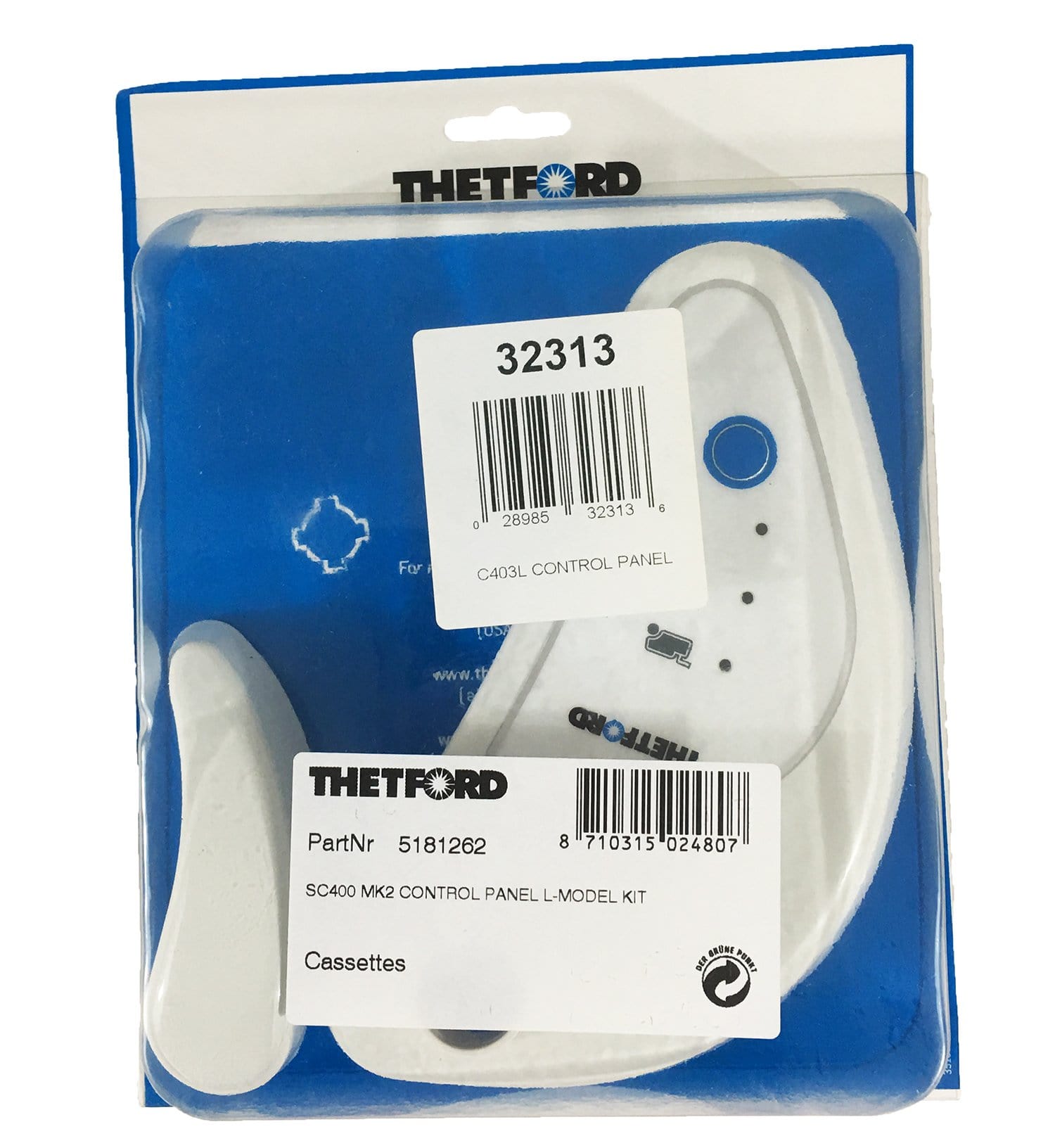 Thetford 32313 Cassette C403L Toilet Control Panel