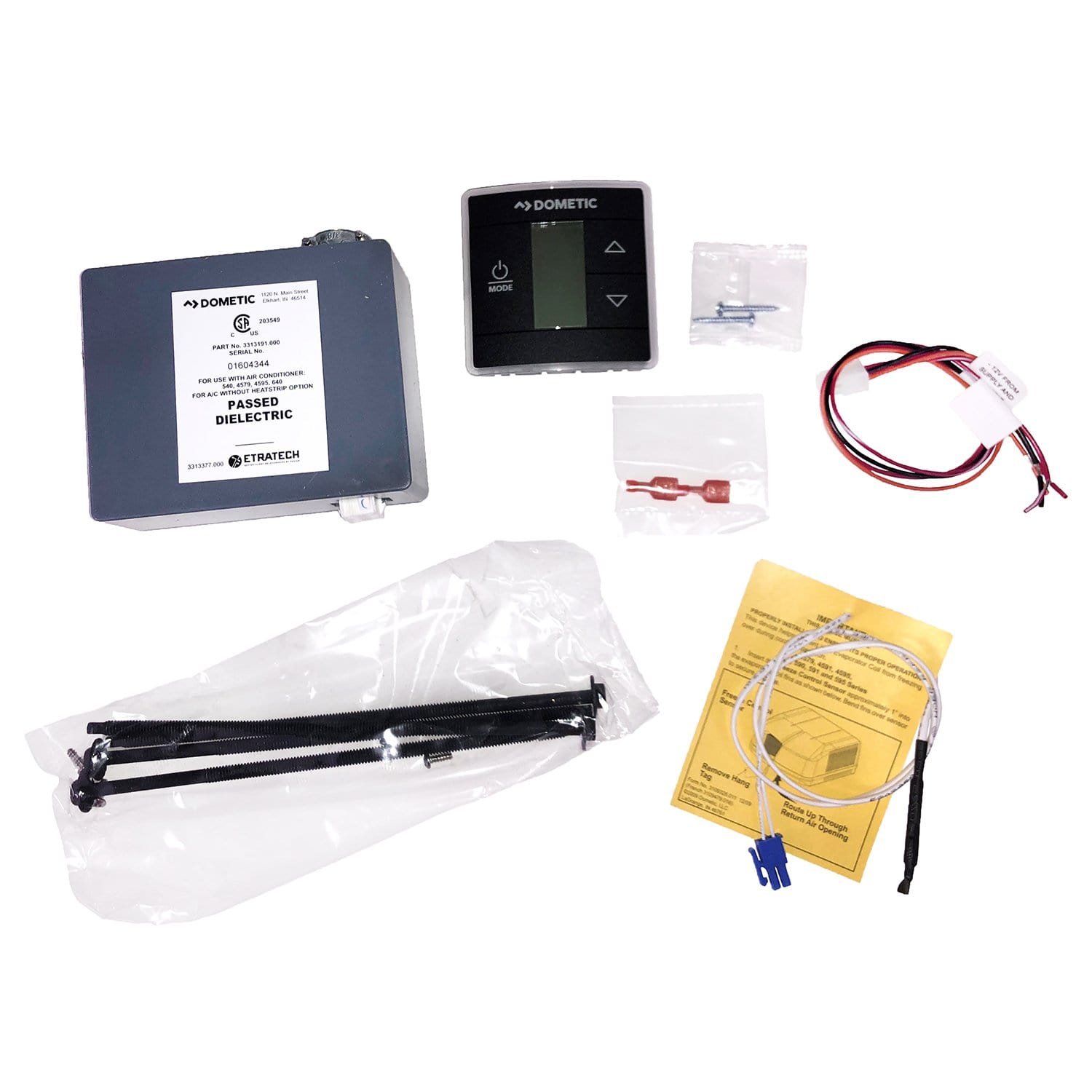 CT Single Zone Control Kit - Control Box & Thermostat, Black - Dometic 3316230.714