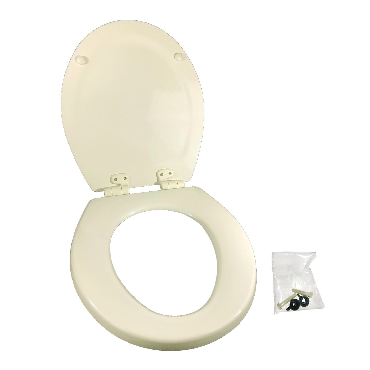 Dometic 385312113 Wood Slow Close Toilet Seat, White