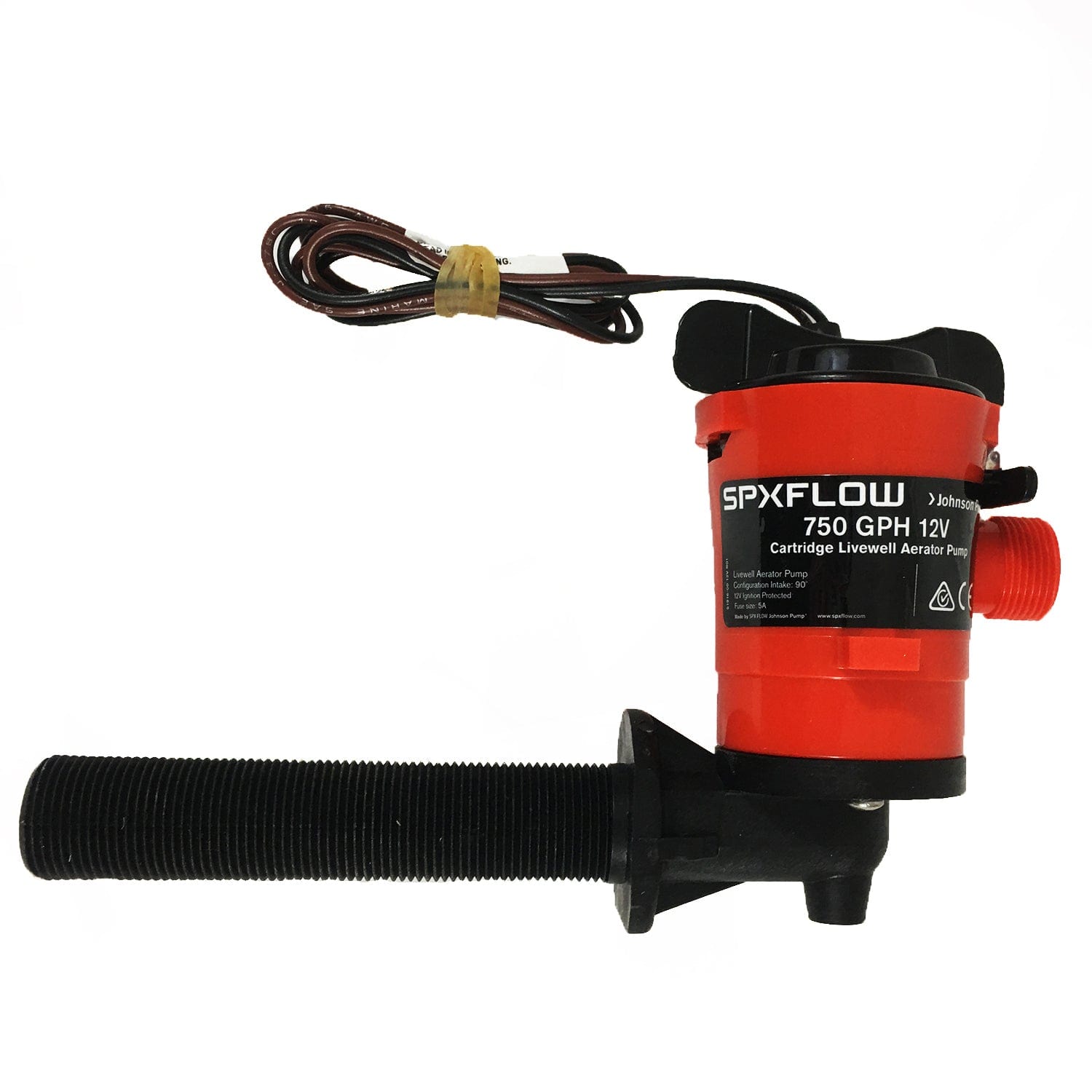 Johnson Pump 38703 750 GPH 12V 90 Degree Cartridge Aerator Pump