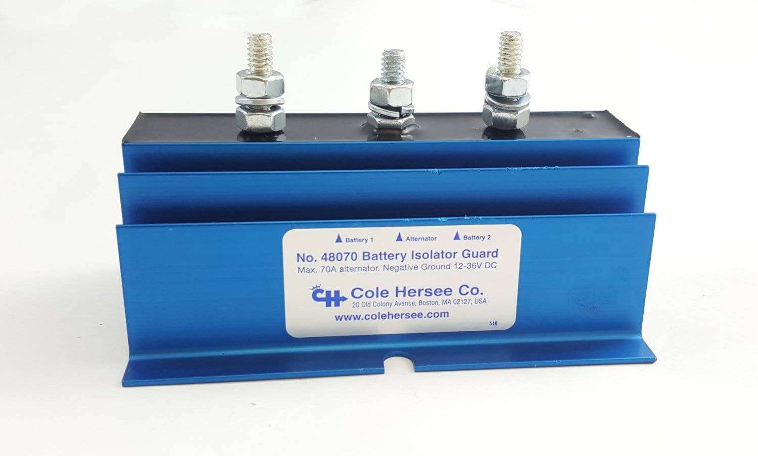 Cole Hersee 48070 3-Stud 70 Amp 12-36V DC Battery Isolator