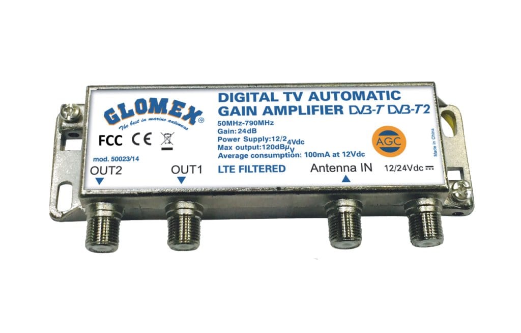 Glomex 50023/14 Automatic Gain Control Amplifier for Glomex Omnidirectional Antennas