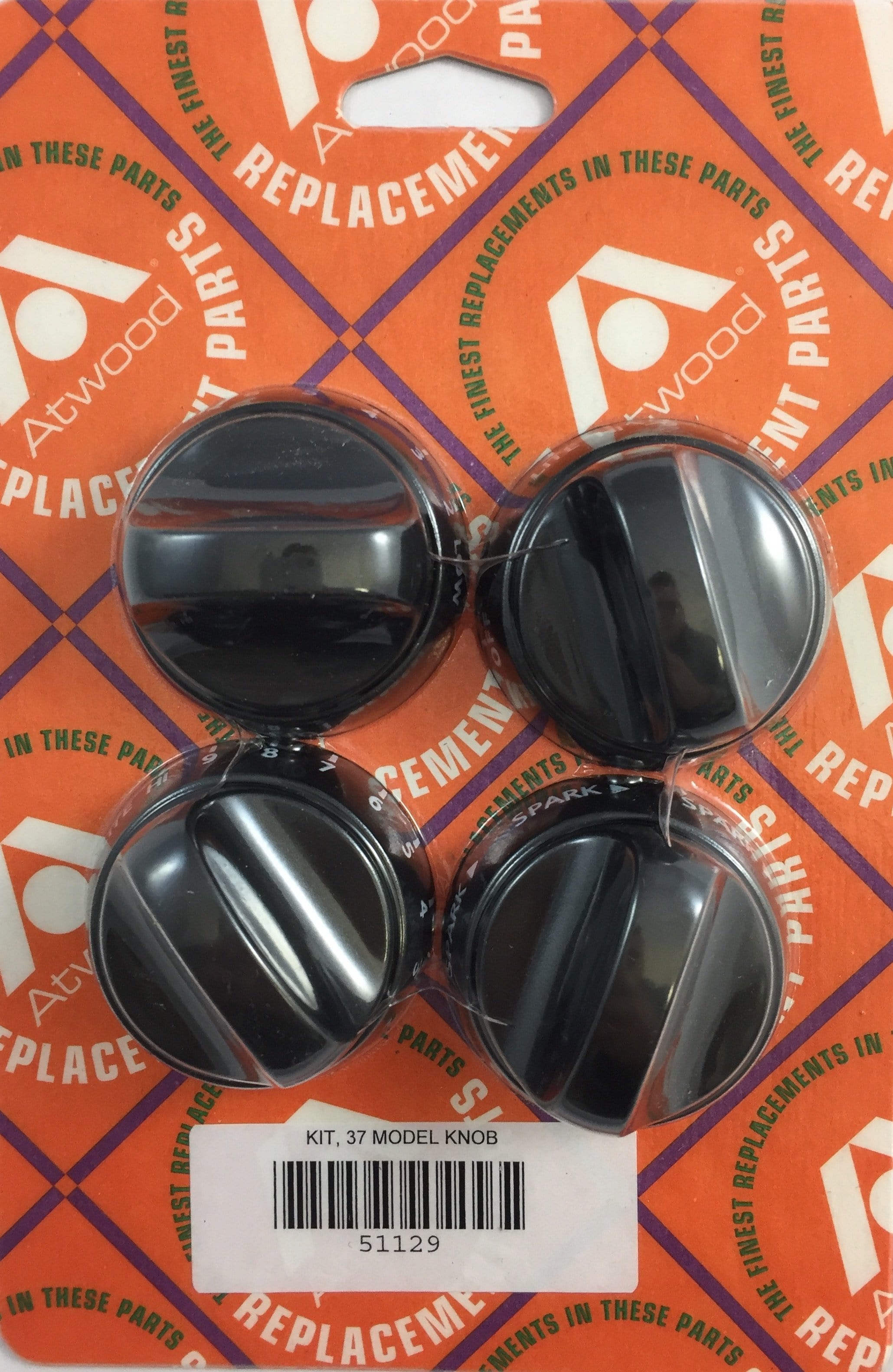 Atwood 51129 Burner Knob Kit for 37 Series RV Parts