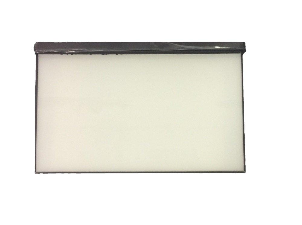 Atwood 51981 17 in White Door Assembly White Glass Black Frame