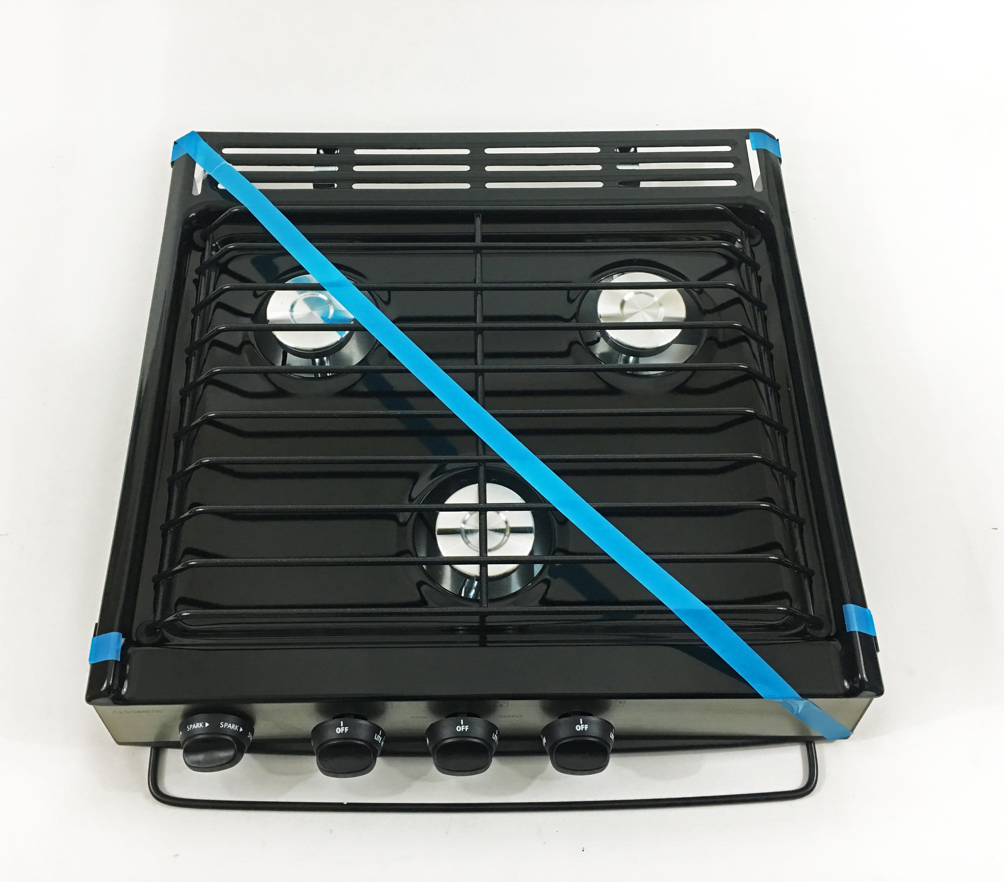 Atwood 52941 Wedgewood Cooktop - Black Piezo, Stainless Panel