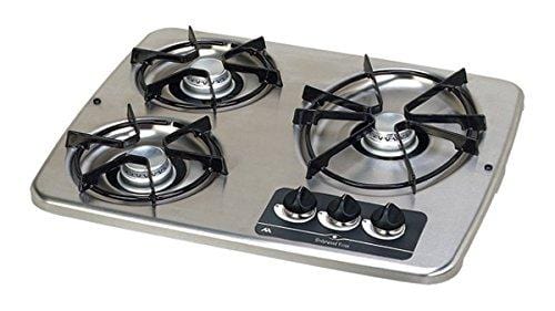Atwood 56472 DV30-S Stainless Steel 3 Burner Drop-In Cooktop