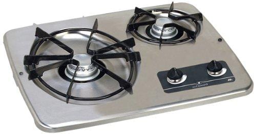 Atwood 56494 DV-20S Stainless Steel 2 Burner Match Light Drop-In Cooktop